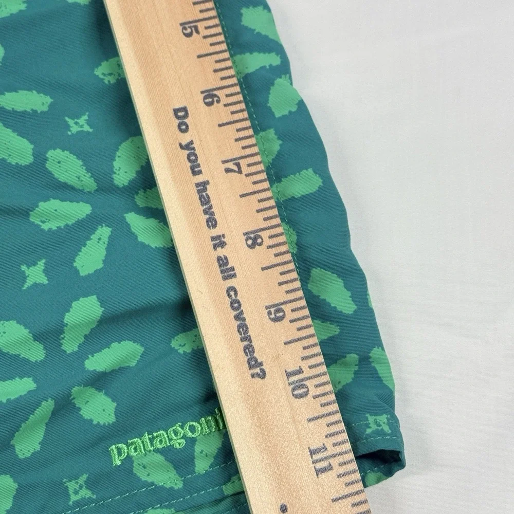 Patagonia Wavefarer Board Shorts Womens 10 Teal Sand Dollar Surf Swim Nylon‎